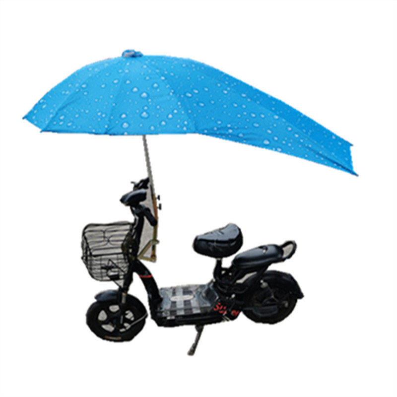 微型电动摩托车新款雨伞简易电单车3号支架遮阳伞雨篷安装固定架