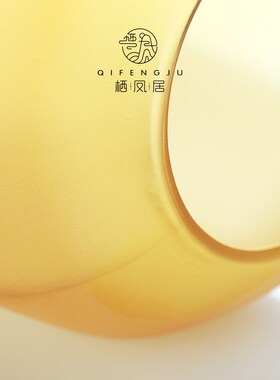 中式禅意香薰烛台 栖凤居陶瓷烛台摆件 茶室氛围灯烛台 黄色中式