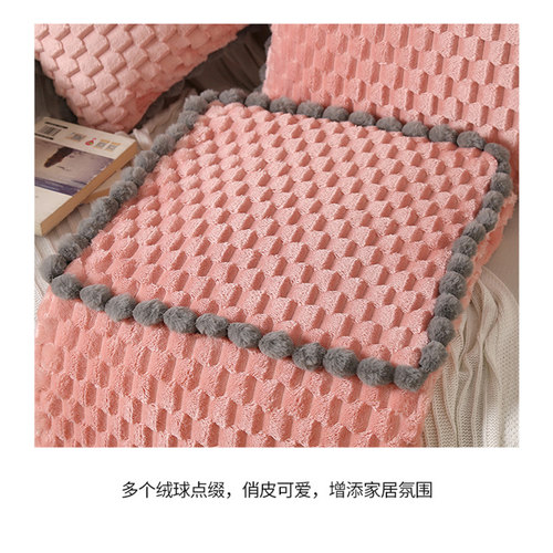 加厚保暖抱枕被子两用办公室午睡二合一汽车上靠垫折叠绒毯新款冬