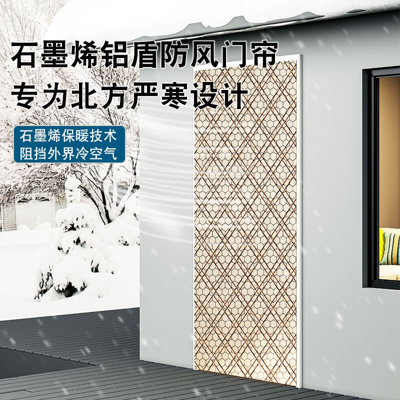 新款门帘冬季保暖防风保温防冻隔热空调隔断帘秋冬加厚夹棉隔冷气