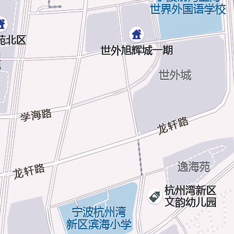 2025新款杭州湾新区地图贴图办公室挂图高清防水超大装饰画定制