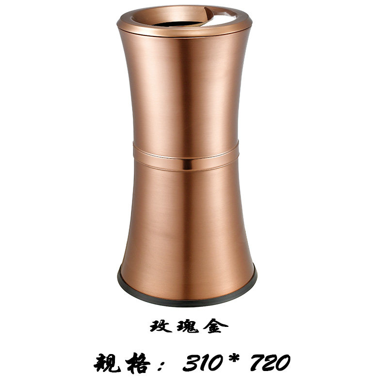 高档垃圾桶酒店用品大堂立式不锈钢电梯口宾馆大厅走廊带烟灰缸桶