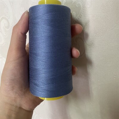 中银灰缝纫细线家用402涤纶老式缝纫机手工浅灰缝衣平车线大卷