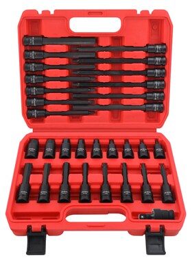 内六角套筒t20t30t40t50梅花六角电动扳手套筒头12花角内六花工具