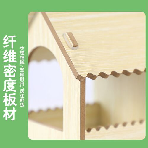 玄凤鹦鹉木屋繁殖箱鸟窝巢实木孵化居住保暖屋造景睡屋休息窝