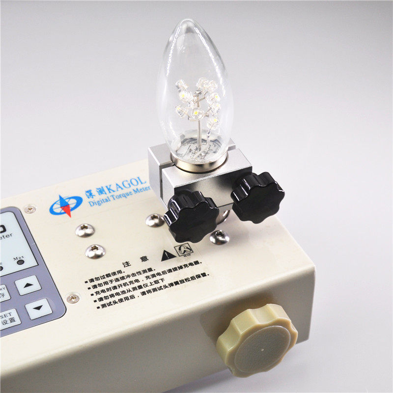 灯头灯具扭力测试仪E26E27夹具 LED灯饰灯座 扭力扭矩仪 扭力计器