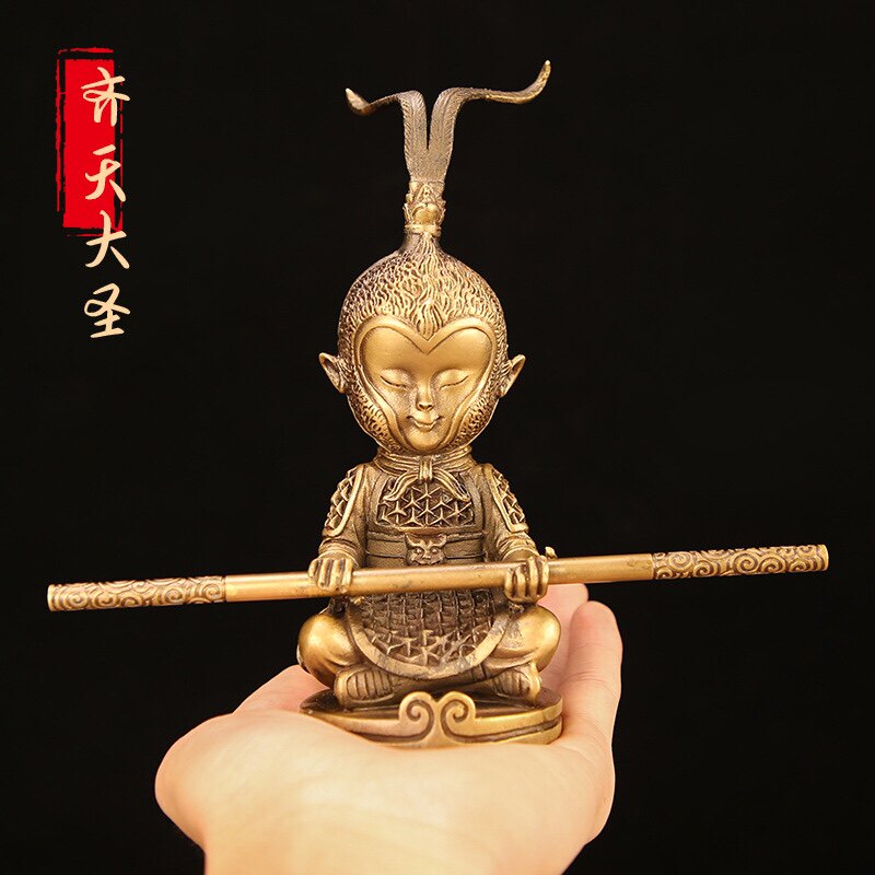 齐天大圣孙悟空纯铜佛像摆件斗战胜佛汽车室内摆饰玄关办公室装饰