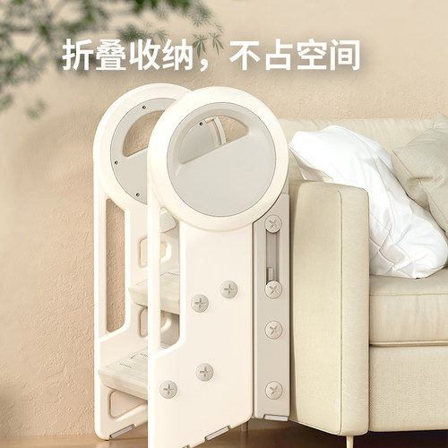 儿童登高梯子宝宝洗手梯脚踏凳小楼梯台阶洗漱台踩凳可折叠扶手梯
