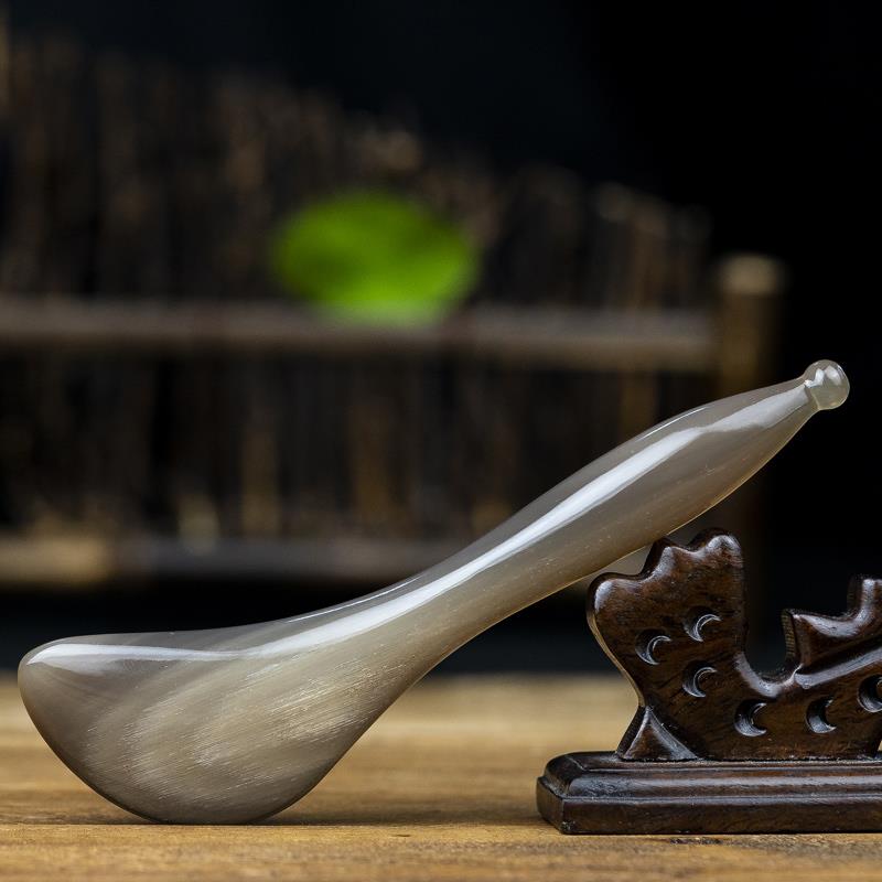 天然白水牛角美容拨筋捧 面部刮痧按摩器眼部脸部颈部点穴按摩器