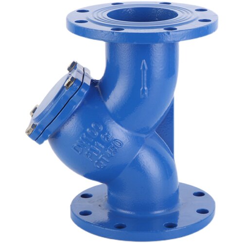 Y型法兰过滤器GL41H-16Q球墨铸铁过滤器烤漆管道除污过滤阀DN100