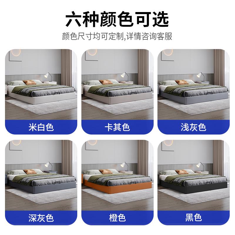 全实木榻榻米加密排骨架卧室地台床民宿酒店落地无床头床架可定制
