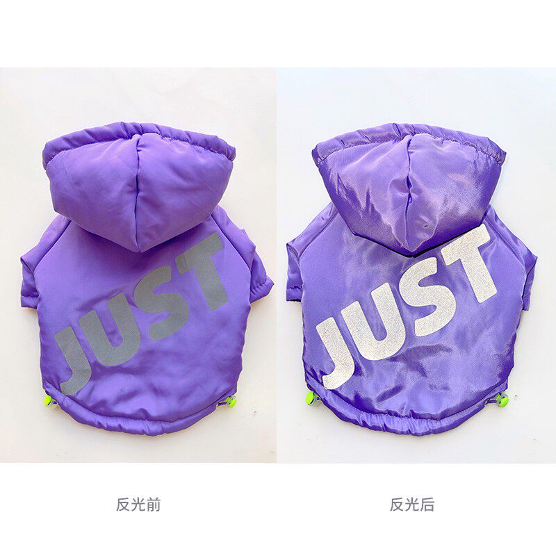 巴哥法斗衣服胖狗加厚反光衣服宠物狗斗牛加绒保暖棉服衣服秋冬装