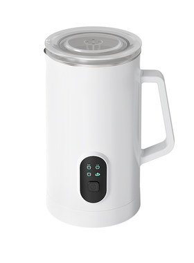 110V奶泡机家用小型自动打泡器冷热双打搅拌杯咖啡拉花电动奶泡壶