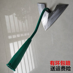 三角锄头农用除草锄家用全锰钢农具翻挑地拥垄大号挖地勺子开沟锄