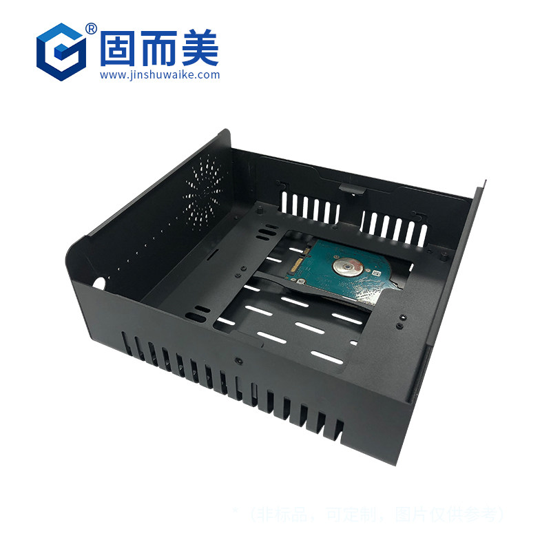 itx小机箱金属外壳钣金铝合金小外壳便携迷你卧式小型主机壳子