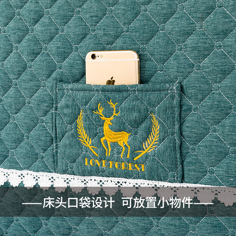 全包床头罩软包简约靠背防尘加厚通用保护套木床靠背套2025新款