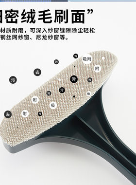 新款二合一纱窗刷多功能免拆洗清洗神器擦玻璃刮刷两用纱窗刮水刷
