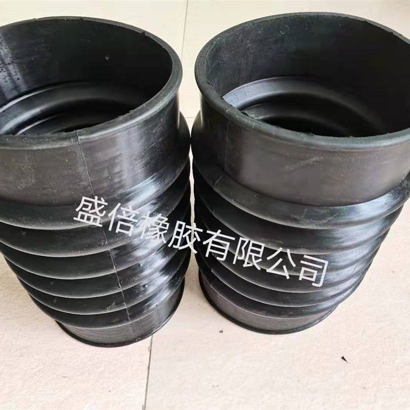 内径200mm橡胶波纹伸缩软管化工PVC管道软接头排污水工程桥梁排水