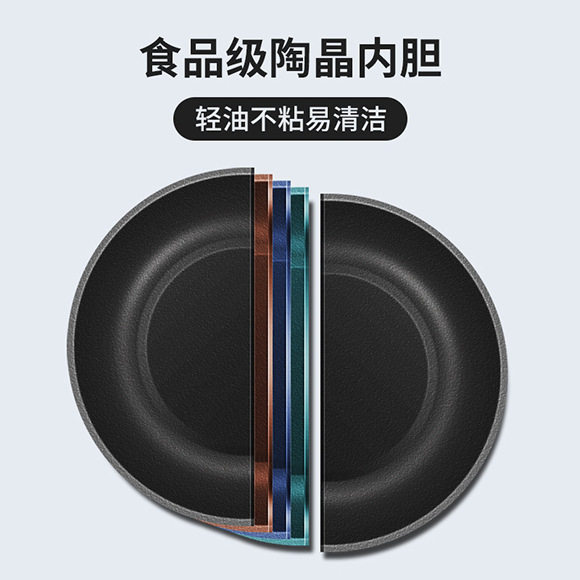 欧之宝车载电炒锅12V24V车用家用大货车炒菜蒸饭煮面条车用电火锅