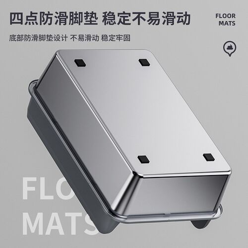 创格宝不锈钢猫砂盆围挡加高围栏加深防外溅半封闭超大号猫咪厕所