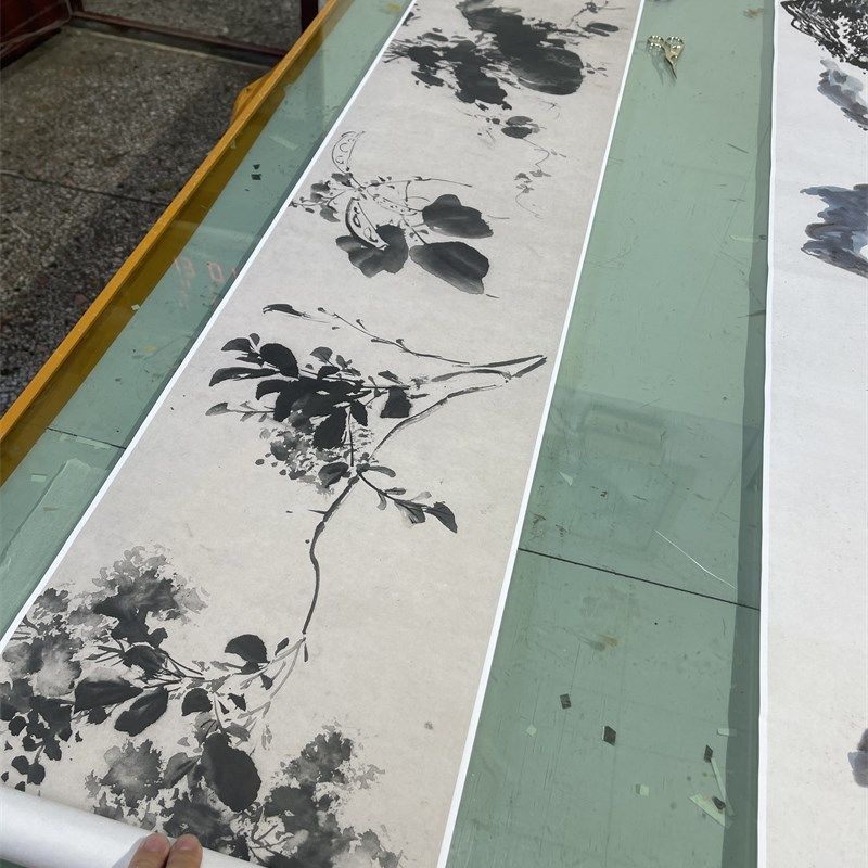 明 徐渭 杂花图青藤图仿古名家水墨花卉芭蕉长卷高清微喷画徐文长