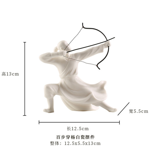 创意陶瓷武侠历史人物摆件玄关客厅博古架酒柜软装装饰工艺品摆设