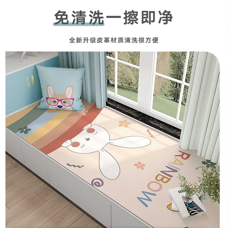 儿童房飘窗垫2025年新款高端阳台窗台垫榻榻米垫子可裁剪定做皮革