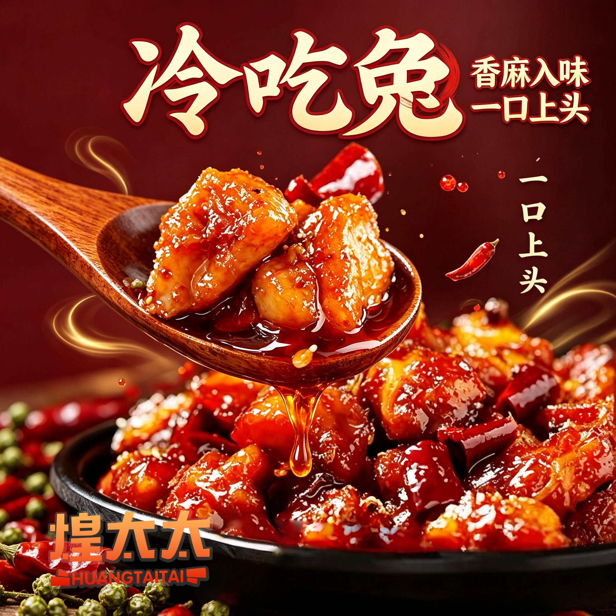 自贡特产冷吃兔开袋即食追剧小零手撕兔/兔头/兔肉类