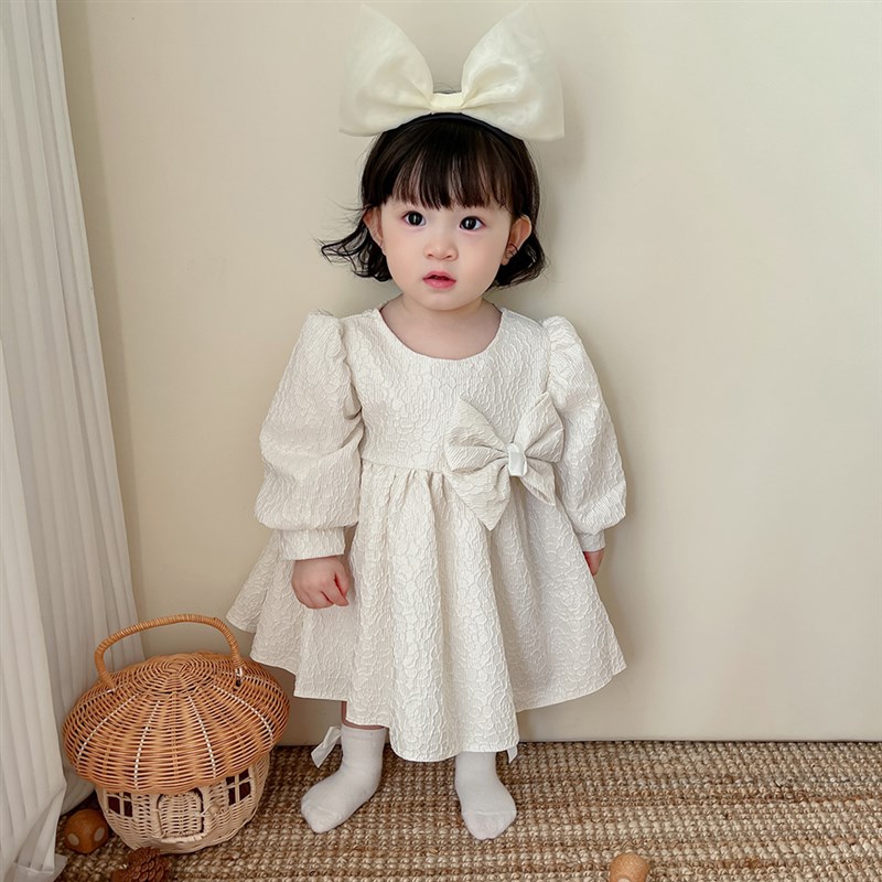 韩版女童生日礼服裙婴幼儿公主裙连衣裙