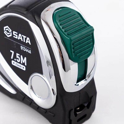 SATA工具凯锋系列橡塑型钢卷尺凯钛钢卷尺5Mx19MM91342A