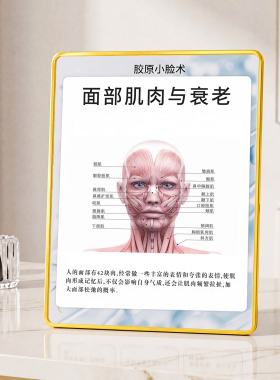 美容院抗衰面部肌肉胶原小脸科普