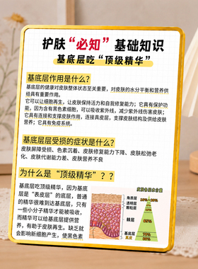 轻奢美容院护肤必知基础知识展示摆台美业门店装饰摆件