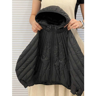儿童轻薄羽绒棉服2023冬季男童韩版宽松洋派女童连帽纯色保暖外套
