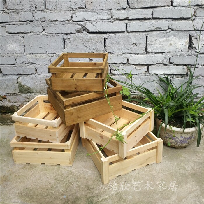 木箱子正方形木质地台场景布置装饰摆件橱窗道具实木收纳红酒箱子图片