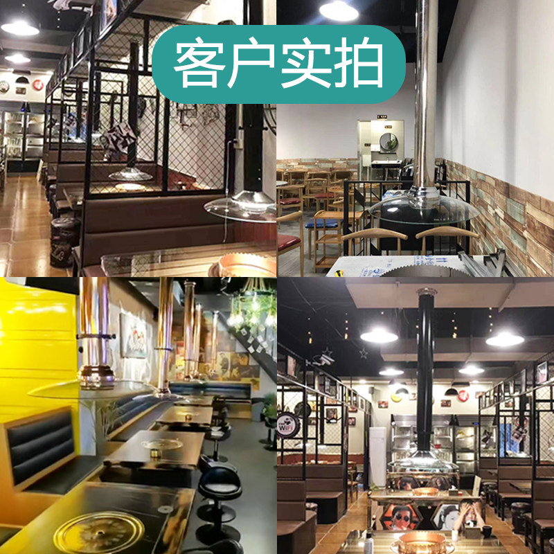 韩式烤肉排烟管商用玻璃烟罩烤肉店上排烟设备烧烤排风伸缩排烟