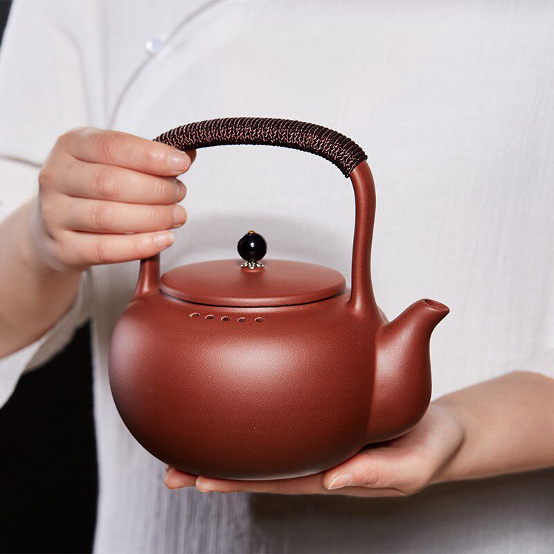宜兴紫砂烧茶壶提梁煮茶烧水壶电陶炉煮水蒸茶器电热茶炉陶瓷茶具