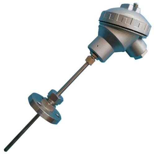 WRN 卡套法兰热电偶 WRNK2-538 k型 I级 L=1000mm 0-1100 dn50