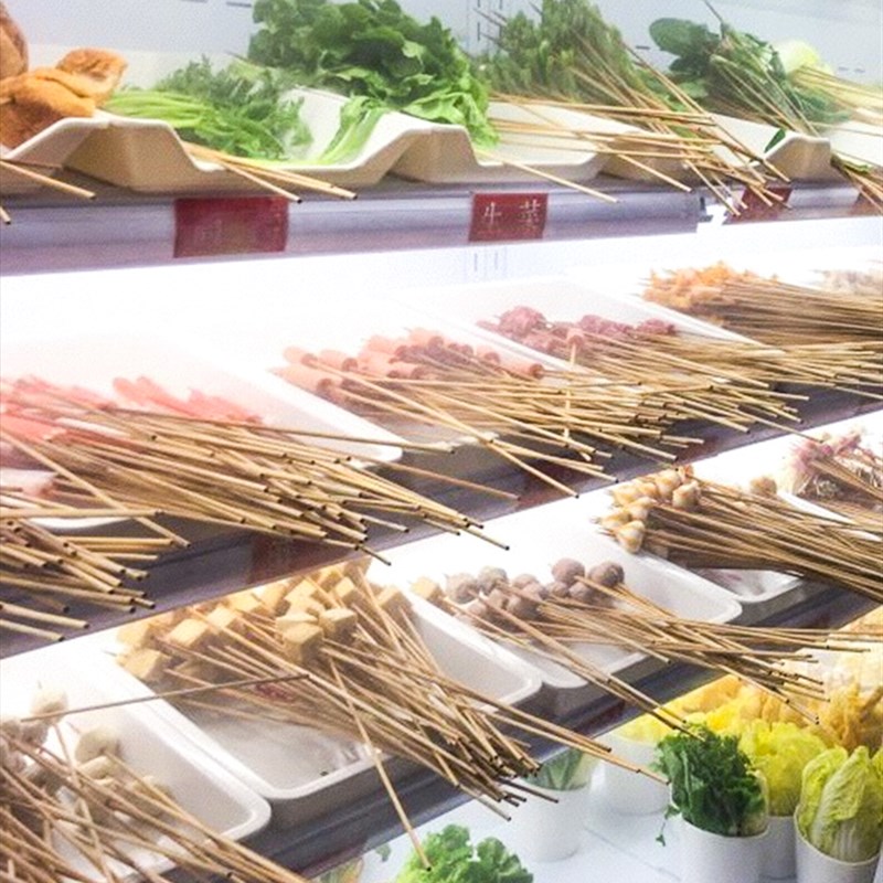 密胺餐具火锅串串盘子塑料长方形烧烤串盘商用选菜托盘展示柜摆盘