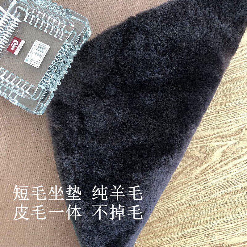 真羊毛沙发垫短毛绒老式木头沙发坐垫子实木春秋冬天厚保暖不掉毛