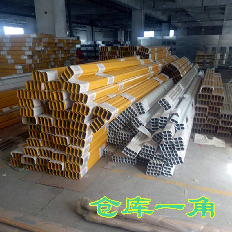 海康道闸栅栏栏杆停车场铝合金小区门卫升降栏车杆配件竖杆落地杆图片