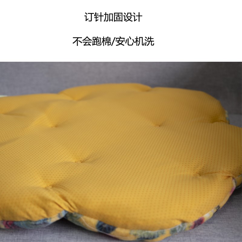 2023韩国秋冬季新款玫瑰花坐垫毛绒加厚防滑保暖美臀椅子沙发座垫