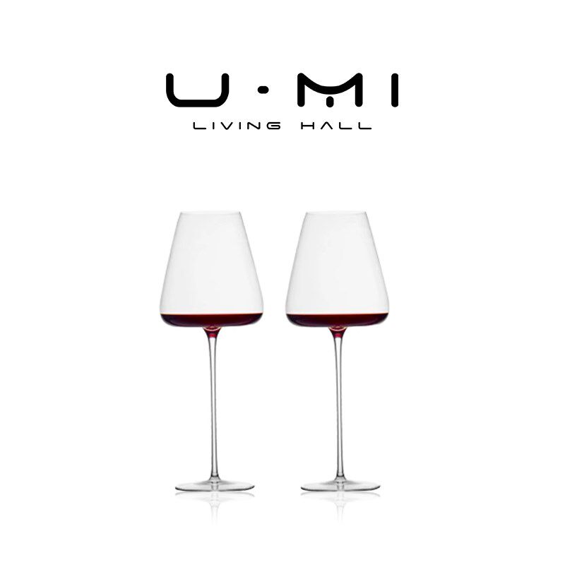 U Mi LIVING  清悠  酒具高端红酒杯家用套装勃艮第水晶高脚杯