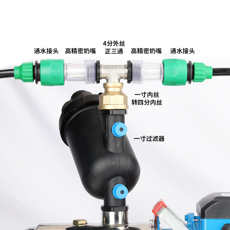 螺杆泵自吸泵过滤器双出口进出水接头配件组合套餐