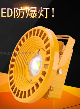 led防爆灯工矿灯户外防水泛光灯50W80W100W200W加油站煤矿专用