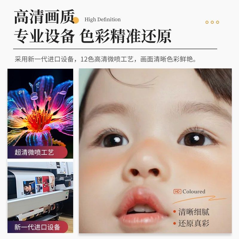 实木创意照片墙高级感客厅组合相框相册墙玄关背景墙面装饰相片墙