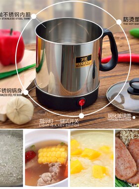 便携式小型电热杯迷你电煮面煮粥旅行烧水热牛奶快餐杯宿舍学生锅