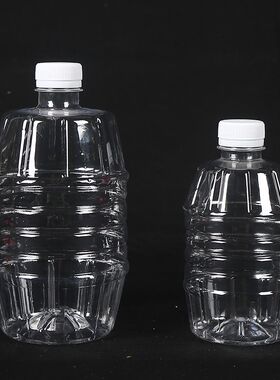酒瓶空瓶子透明塑料瓶一次性带盖1斤2斤桶分装白酒瓶自酿酒壶密封
