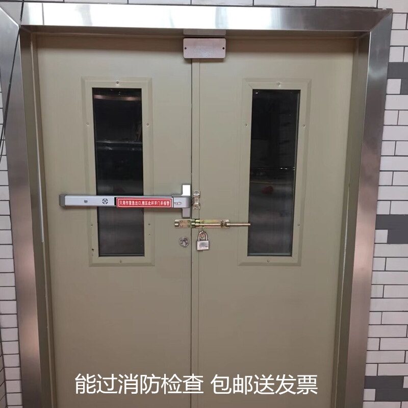百佳消防门门锁 平推式消防锁 防火门逃生锁具
