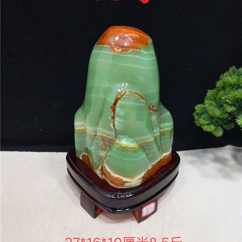 包邮天然玉石原石观赏石阿富汗玉客厅办公室玄关装饰镇宅奇石摆件