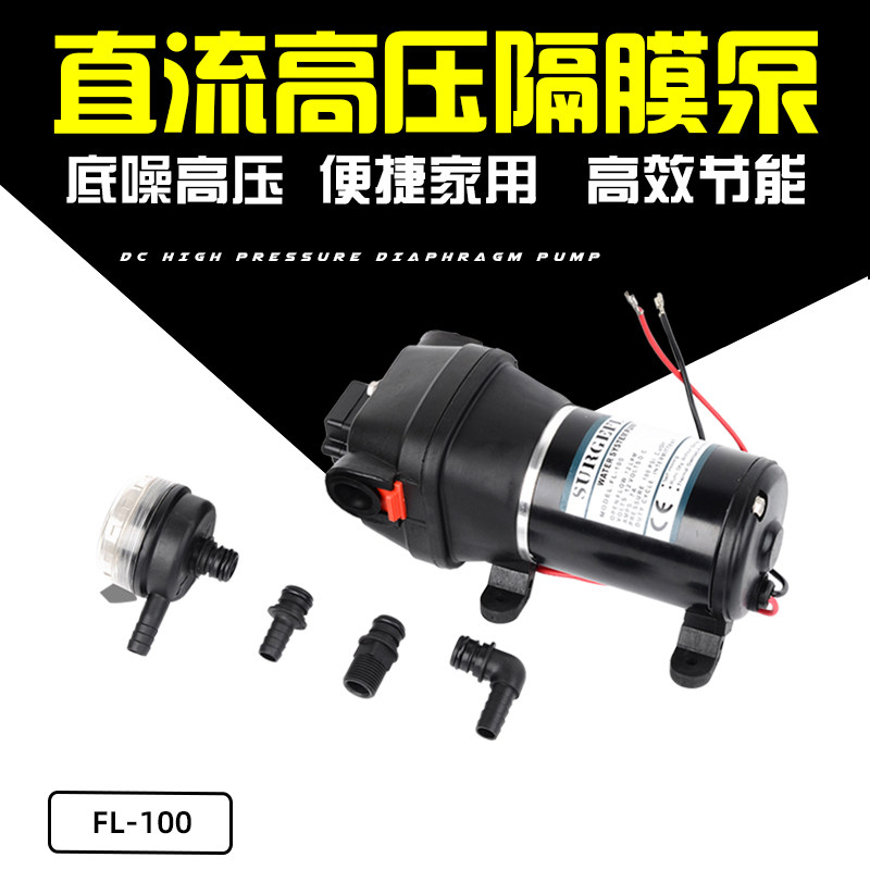 FL-100 便携式车载洗车直流高压水泵洗车机刷车水枪自助洗车水泵